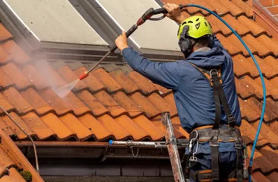 Démoussage et hydrofuge de toiture à Saix